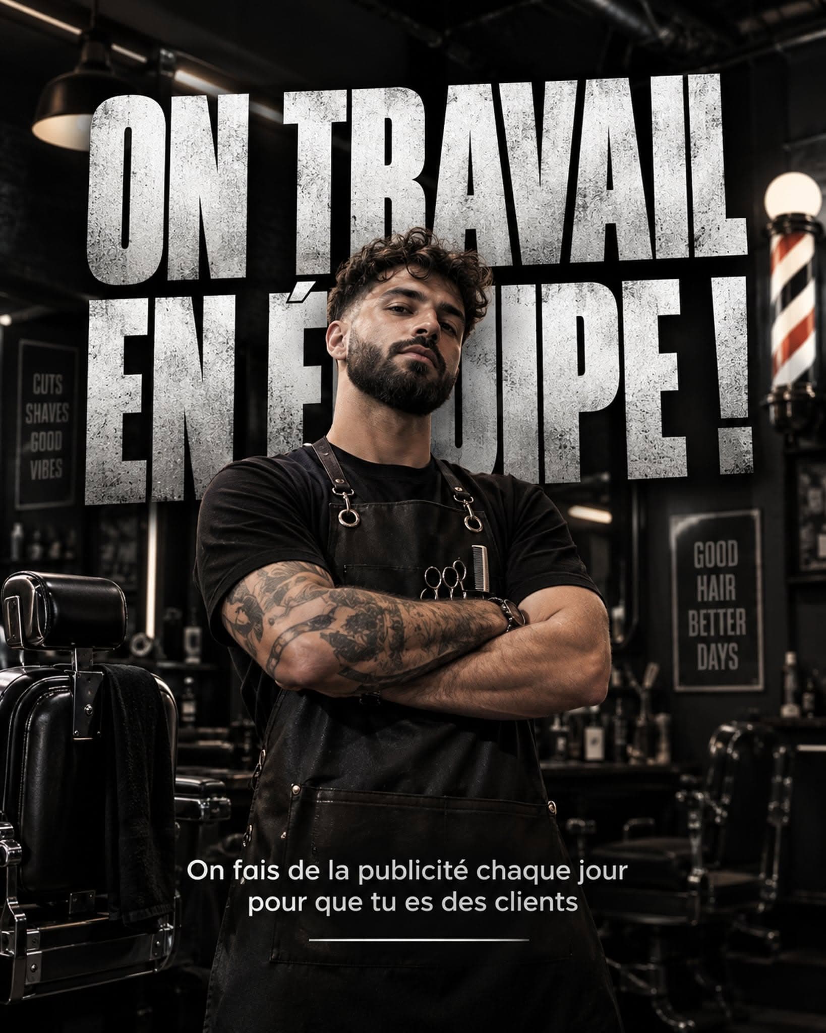 On travail en équipe. | Le Barbu Sportif