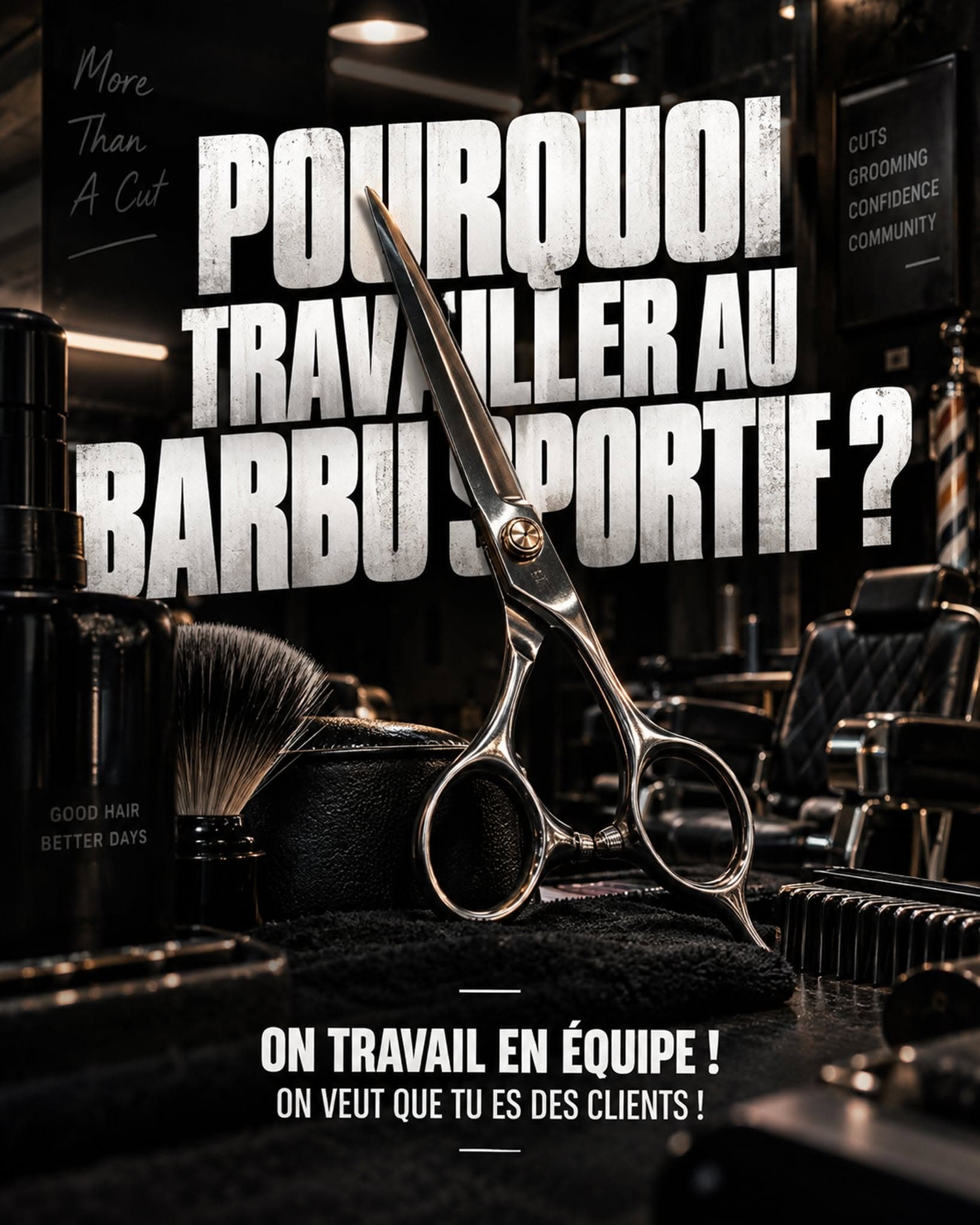 Pourquoi travailler au barbu sportif?