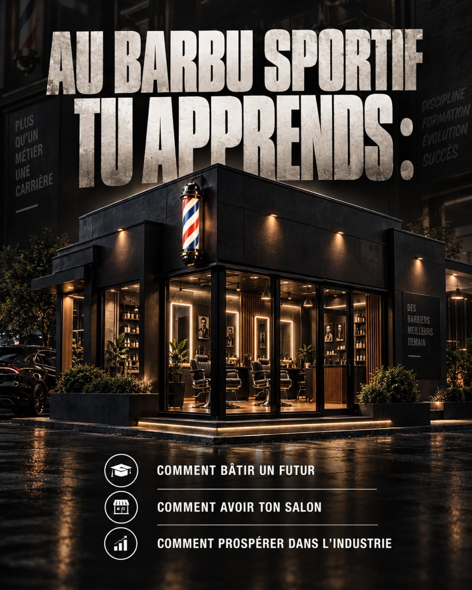 Au barbu sportif tu apprends:
